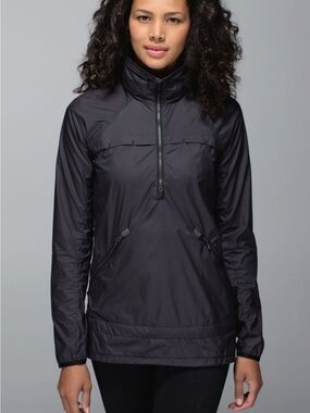 Lululemon Miss Misty Women's Black Lightweight Rain Jacket- Size 8